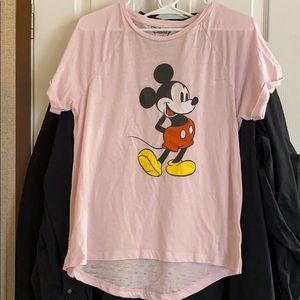 Pink Mickey Mouse shirt